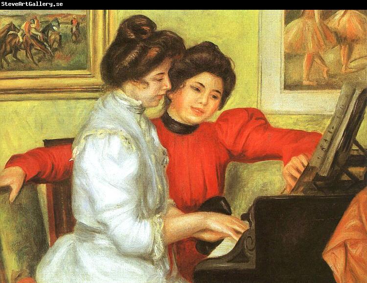 Pierre Renoir Yvonne and Christine Lerolle Playing the Piano